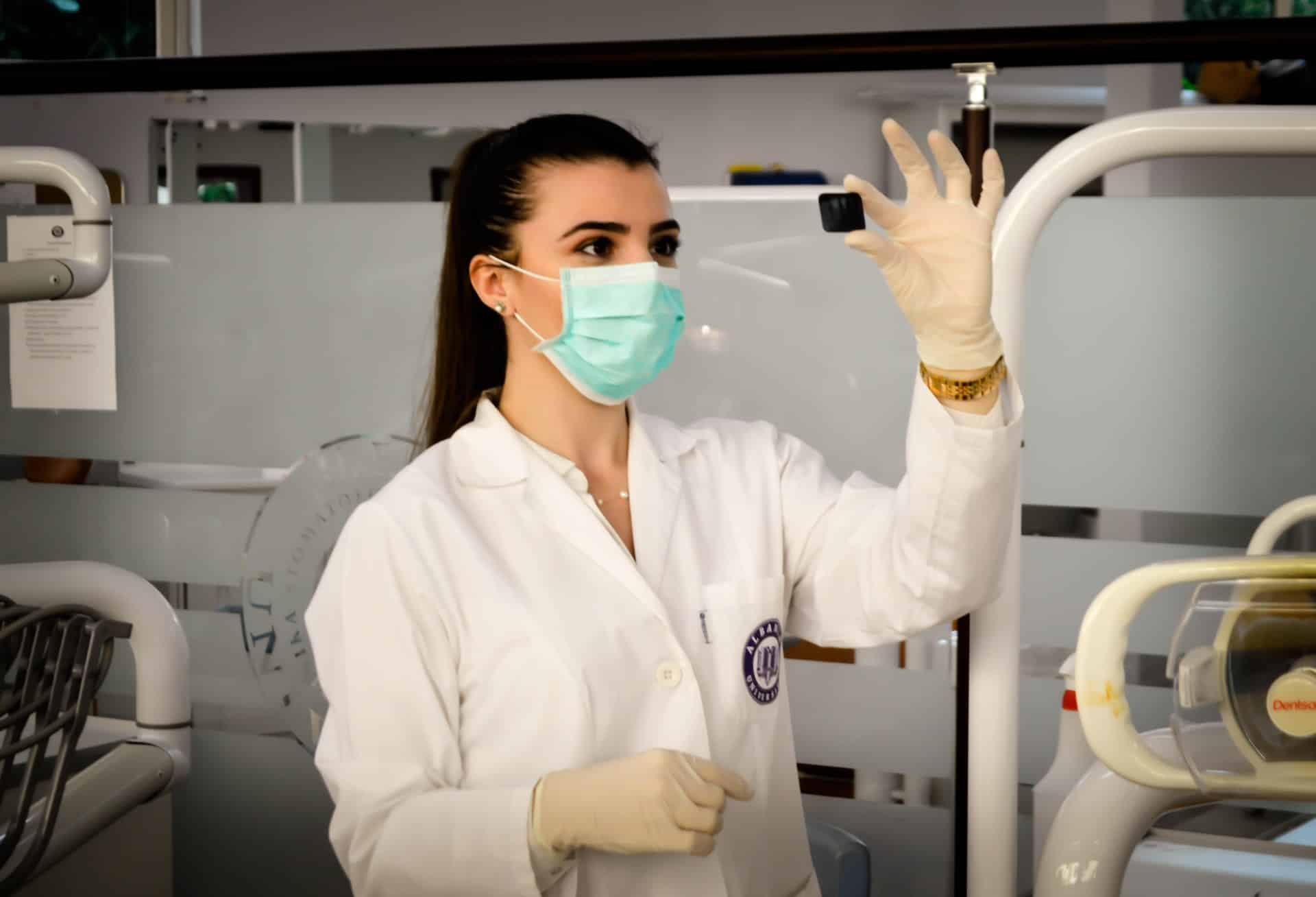 women inside laboratory