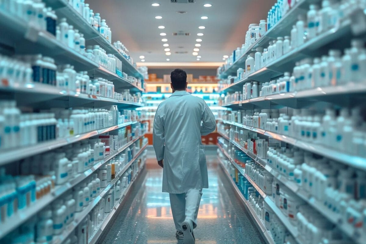 Pharmacist-walking Pharmacist walking
